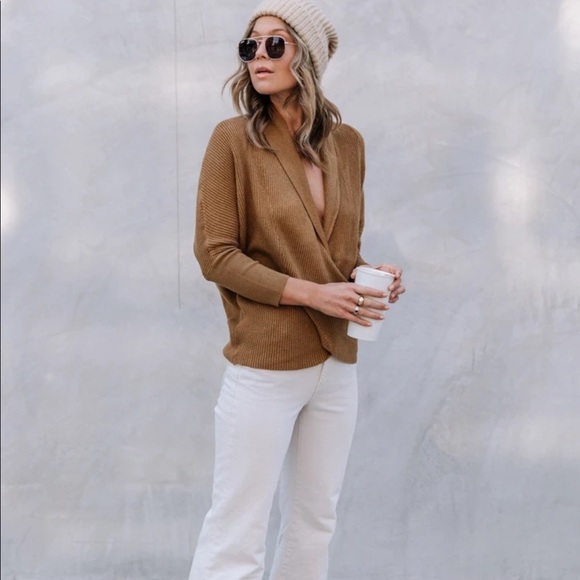 NEW! LOVESTITCH | glow up cross front sweater - Picture 4 of 8